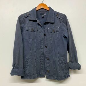 FOX Racing Denim Jacket, Grey, S